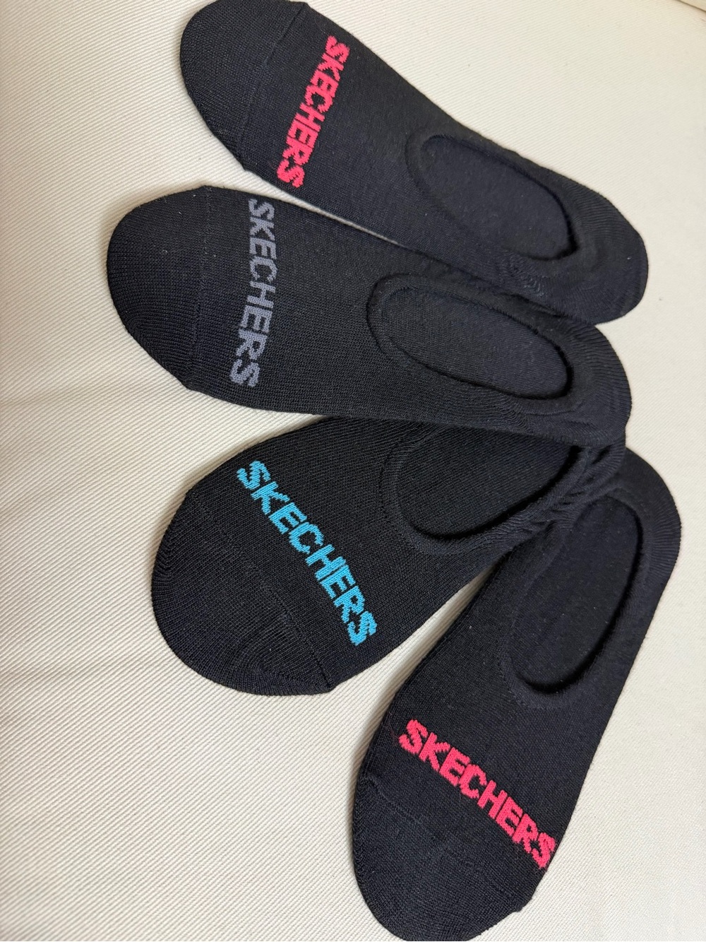 Skechers Women’s Black No-Show Socks - Pack of 4